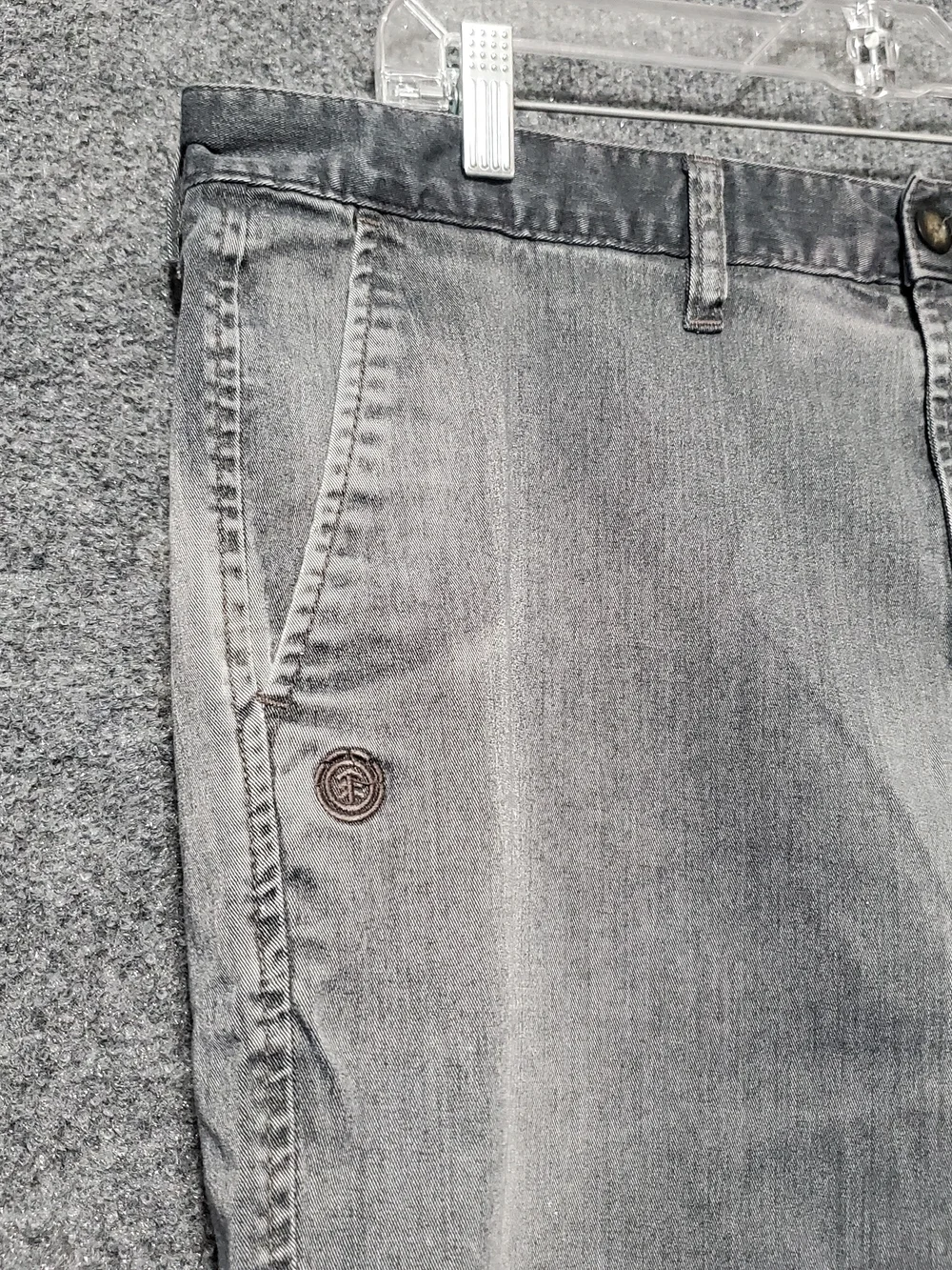 Element Flat Front Golf Bermuda Shorts Men 38 Charcoal Grey Skate Chino Grunge